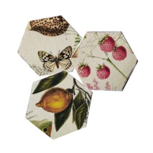 Set Sottobicchiere esagonale